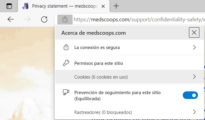 Edge example – figure 2 of 5: select the folder «Cookies» (click to continue)